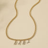 Wholesale Jewelry Alloy Letter Pendant Necklace Vintage Hip Hop Clavicle Chain Couple Accessories