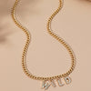 Wholesale Jewelry Alloy Letter Pendant Necklace Vintage Hip Hop Clavicle Chain Couple Accessories