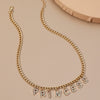 Wholesale Jewelry Alloy Letter Pendant Necklace Vintage Hip Hop Clavicle Chain Couple Accessories