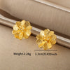 Wholesale Jewelry Alloy Plant Flower Fairy Style Electroplated Women's Earrings