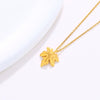 Wholesale Jewelry Alloy Plated Fresh Maple Leaf Pendant Accessories Pastoral Style For Women