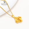 Wholesale Jewelry Alloy Retro Geometric Chinese Knot Pendant With Electroplating Treatment