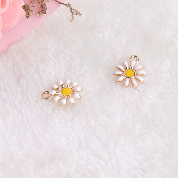 Wholesale Jewelry Alloy Sun Chrysanthemum Pendant Bracelet Earrings Electroplated Natural Style