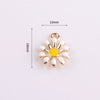 Wholesale Jewelry Alloy Sun Chrysanthemum Pendant Bracelet Earrings Electroplated Natural Style
