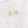 Wholesale Jewelry Alloy Sun Chrysanthemum Pendant Bracelet Earrings Electroplated Natural Style