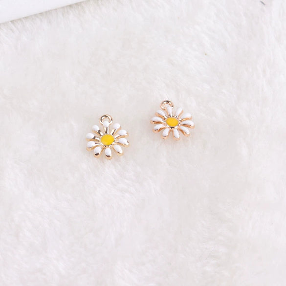 Wholesale Jewelry Alloy Sun Chrysanthemum Pendant Bracelet Earrings Electroplated Natural Style