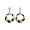 Wholesale Jewelry Alloy Twisted Geometric Electroplating Earrings Necklace Set