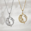 Wholesale Jewelry Animal Dolphin Wave Copper Electroplated Necklace For Women