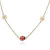 Wholesale Jewelry Animal Insect Style Copper Dripping Oil O Word Chain Necklace