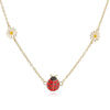 Wholesale Jewelry Animal Insect Style Copper Dripping Oil O Word Chain Necklace