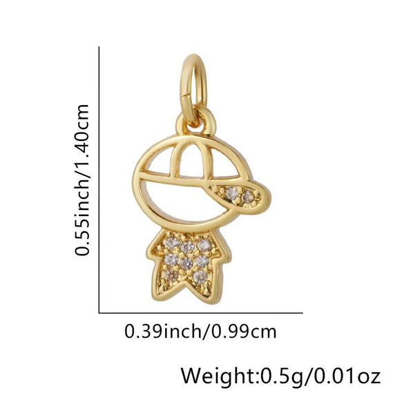 Wholesale Jewelry Animal Pendant Necklace Copper Plating Inlay