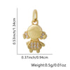 Wholesale Jewelry Animal Pendant Necklace Copper Plating Inlay
