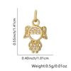 Wholesale Jewelry Animal Pendant Necklace Copper Plating Inlay