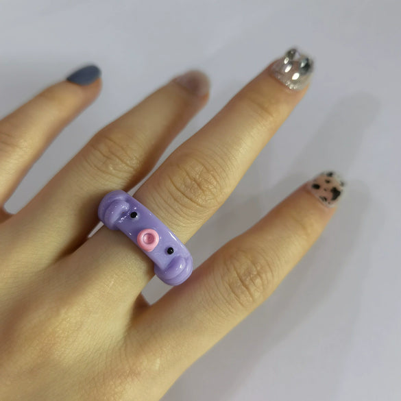 Wholesale Jewelry Animal Resin Ring Geometric Style Women's