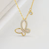 Wholesale Jewelry Animal Style Geometric 925 Sterling Silver Necklace With Microinlaid Zircon And Electroplating