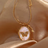 Wholesale Jewelry Animal Style Star Pattern Copper Gold Plated Opening And Closing Necklace