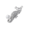 Wholesale Jewelry Animal Zodiac Copper Zirconia Rabbit Pin Croissant Starfish Seahorse Dolphin Pendant