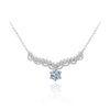 Wholesale Jewelry Animals Zodiac 925 Sterling Silver Moissanite Forest Antler Pendant Set With Cross Chain