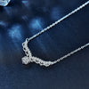 Wholesale Jewelry Animals Zodiac 925 Sterling Silver Moissanite Forest Antler Pendant Set With Cross Chain