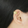 Wholesale Jewelry Asymmetrical Nonpiercing Ear Clip Geometric Copper Goldplated Ear Cuff