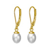 Wholesale Jewelry Baroque Natural Freshwater Pearl S925 Sterling Silver Earrings