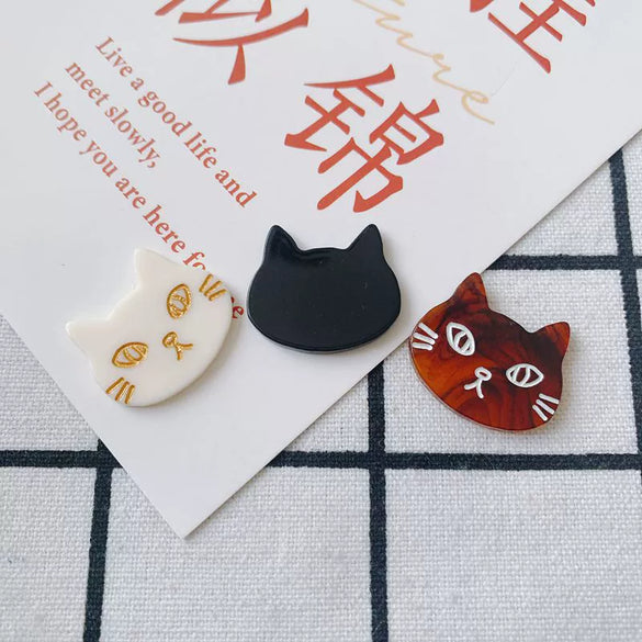 Wholesale Jewelry Base Accessories Plastic Resin Cat Fashion Trend Cute Style
