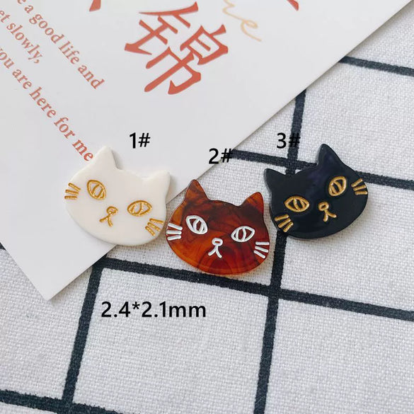 Wholesale Jewelry Base Accessories Plastic Resin Cat Fashion Trend Cute Style