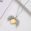 Wholesale Jewelry Basic Classic Style Customization Laser Engraving Heart Shape 201 Stainless Steel Plating Pendant Necklace Cable Chain