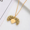 Wholesale Jewelry Basic Classic Style Customization Laser Engraving Heart Shape 201 Stainless Steel Plating Pendant Necklace Cable Chain