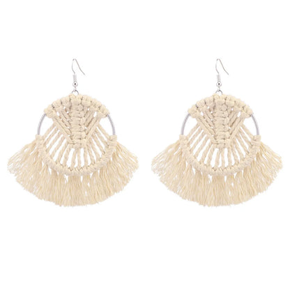 Wholesale Jewelry Basic Classic Style Geometric Alloy Tassel Earrings