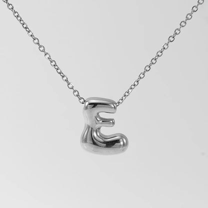 Wholesale Jewelry Basic Classic Style Letter 304 Stainless Steel 18K Gold Plated Plating Pendant Necklace