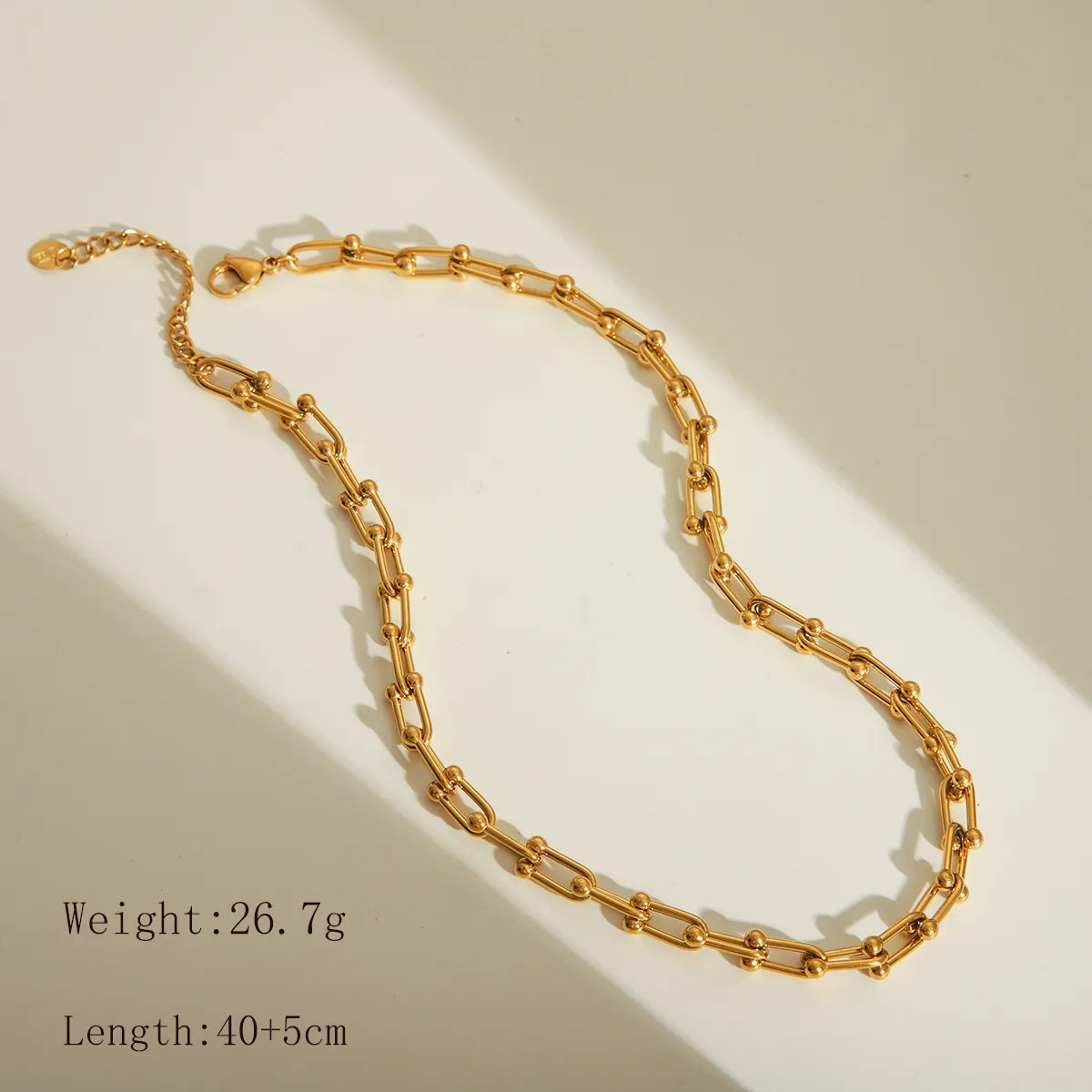 Wholesale Jewelry Basic Classic Style Solid Color 304 Stainless Steel 18K Gold Plated Bracelets Earrings Necklace