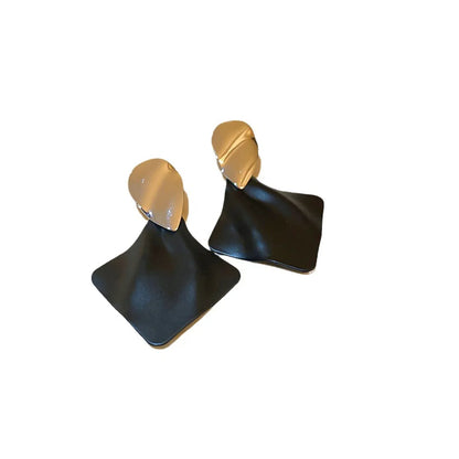 1 Pair Basic Geometric Alloy Drop Earrings