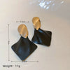 1 Pair Basic Geometric Alloy Drop Earrings