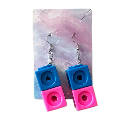 Wholesale Jewelry Basic Geometric Plastic Drop Earrings