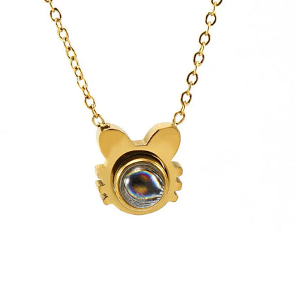 Wholesale Jewelry Basic Modern Style Classic Style Animal 304 Stainless Steel 18K Gold Plated Plating Pendant Necklace