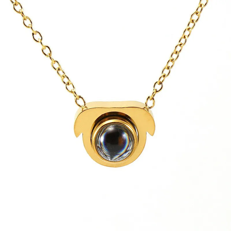 Wholesale Jewelry Basic Modern Style Classic Style Animal 304 Stainless Steel 18K Gold Plated Plating Pendant Necklace