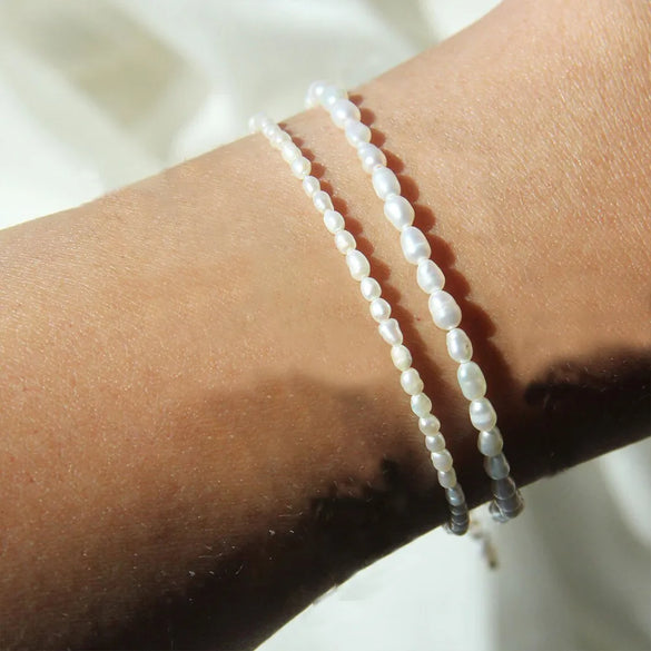 Wholesale Jewelry Basic Modern Style Classic Style Geometric 304 Stainless Steel Artificial Pearl 14K Gold Plated Beaded Bracelets