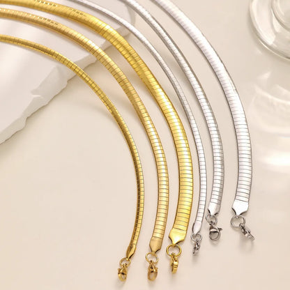 Wholesale Jewelry Basic Modern Style Classic Style Geometric Titanium Steel Plating Choker