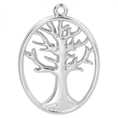 Wholesale Jewelry Basic Modern Style Classic Style Life Tree 304 Stainless Steel 18K Gold Plated Plating Pendant Necklace