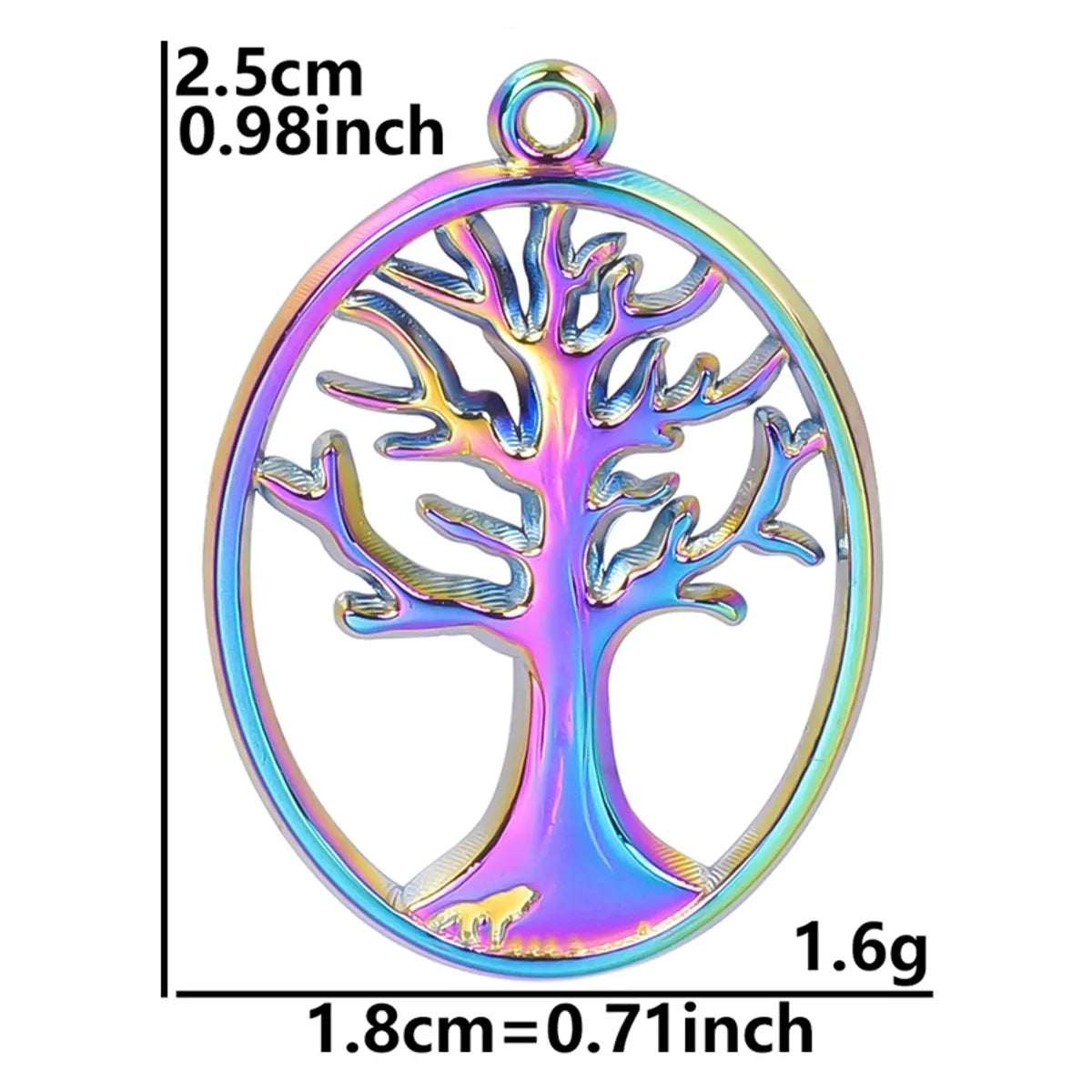 Wholesale Jewelry Basic Modern Style Classic Style Life Tree 304 Stainless Steel 18K Gold Plated Plating Pendant Necklace