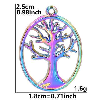 Wholesale Jewelry Basic Modern Style Classic Style Life Tree 304 Stainless Steel 18K Gold Plated Plating Pendant Necklace