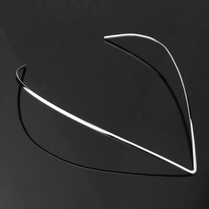 Wholesale Jewelry Basic Modern Style Classic Style V Shape Titanium Steel Polishing Choker Choker