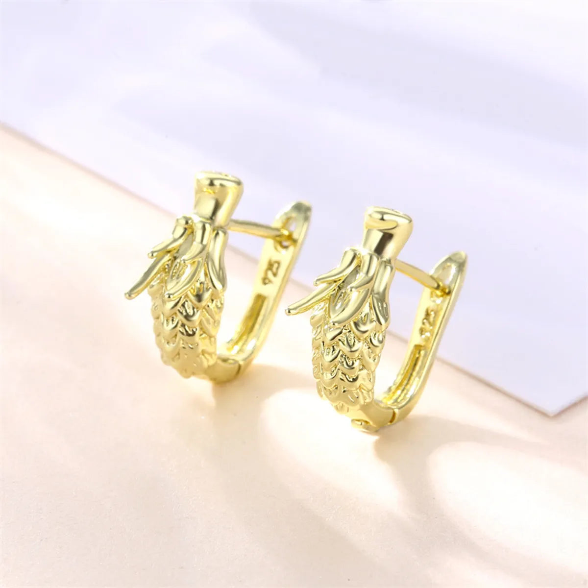 1 Pair Basic Retro Heart Shape Bow Knot Plating Copper Alloy Brass 18k Gold Plated Ear Studs