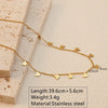 Wholesale Jewelry Basic Simple Style Artistic Leaf Square Butterfly 304 Stainless Steel 18K Gold Plated Plating Necklace