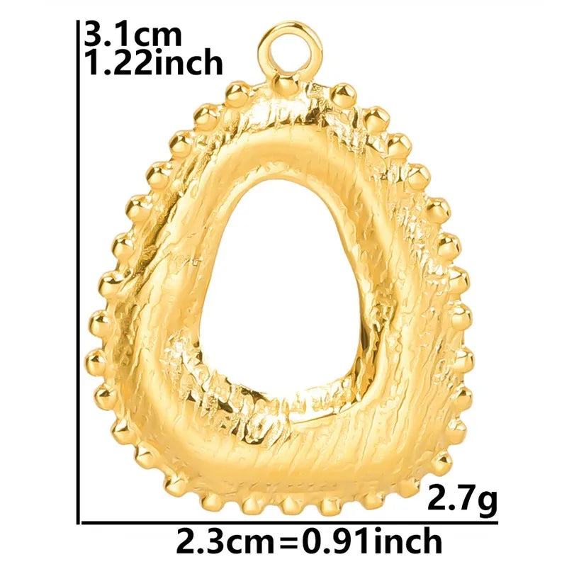 Wholesale Jewelry Basic Simple Style Classic Style Irregular 304 Stainless Steel 18K Gold Plated Plating Pendant Necklace