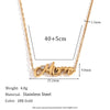 Wholesale Jewelry Basic Simple Style Classic Style Letter 304 Stainless Steel 18K Gold Plated Plating Pendant Necklace