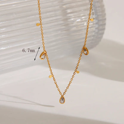 Wholesale Jewelry Basic Simple Style Commute Geometric Star Flower 304 Stainless Steel 18K Gold Plated Bracelets Necklace