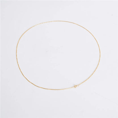 Wholesale Jewelry Basic Simple Style Geometric Solid Color Titanium Steel Necklace