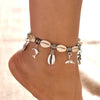 Wholesale Jewelry Beach Simple Style Shell Alloy Anklet